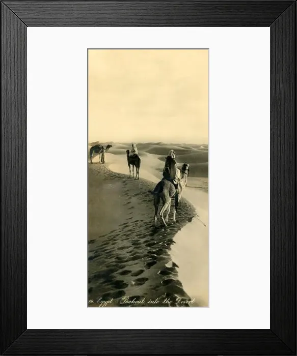 Framed Print : Egypt - Lookout into the Desert, c1918-c1939. Creator: Unknown Framed Print : Egypt - Lookout into the Desert, c1918-c1939. Creator: Unknown