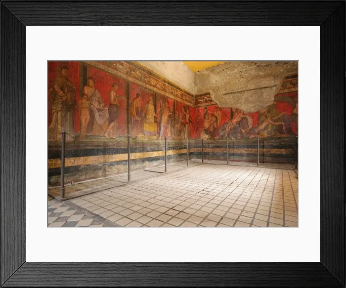 Framed Print : Pompei. Italy. Frescoes in the Villa dei Misteri, (Villa of the Mysteries) Pompeii archaeological site Framed Print : Pompei. Italy. Frescoes in the Villa dei Misteri, (Villa of the Mysteries) Pompeii archaeological site