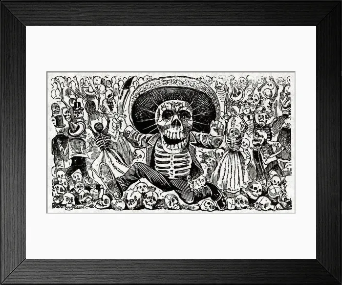 Framed Print : Calaveras Oaxaquena by Mexican political printmaker and engraver, Jose Guadalupe Posada (1852-1913) Framed Print : Calaveras Oaxaquena by Mexican political printmaker and engraver, Jose Guadalupe Posada (1852-1913)