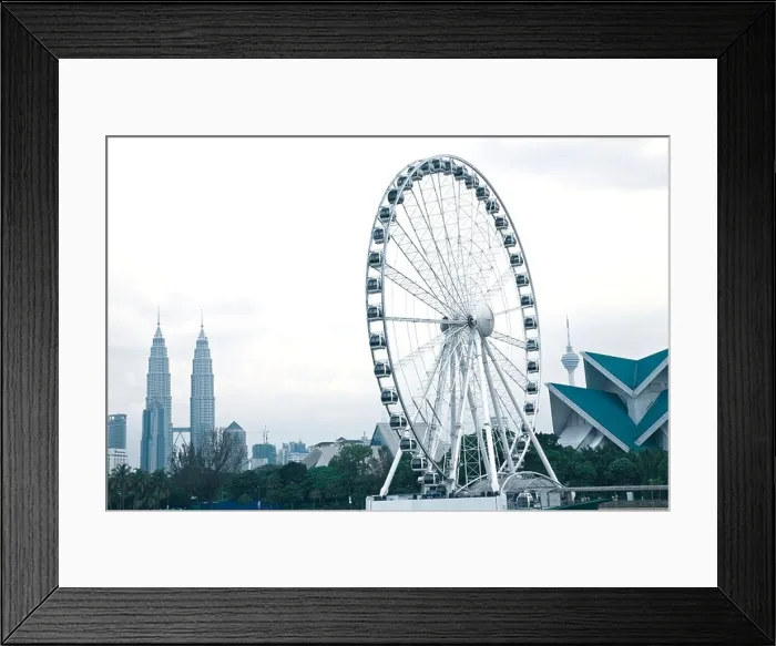 Framed Print : Ferris wheel in Kuala Lumpur; Malaysia Peninsula, Malaysia Framed Print : Ferris wheel in Kuala Lumpur; Malaysia Peninsula, Malaysia