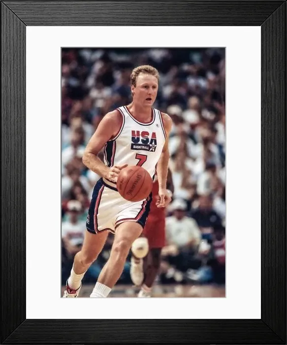 Framed Print : Larry Bird (USA) competing at the 1992 Tournament of the Americas Framed Print : Larry Bird (USA) competing at the 1992 Tournament of the Americas
