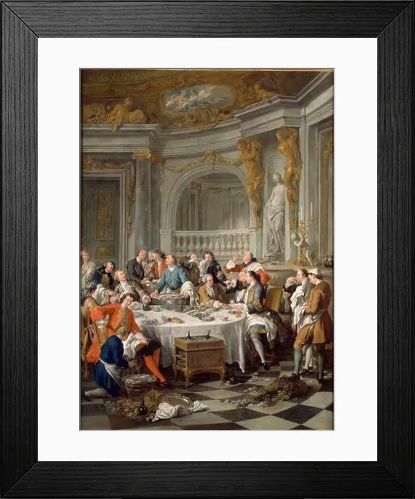 Framed Print : Le Déjeuner d'huîtres 1735 by Jean-Francois de Troy Framed Print : Le Déjeuner d'huîtres 1735 by Jean-Francois de Troy