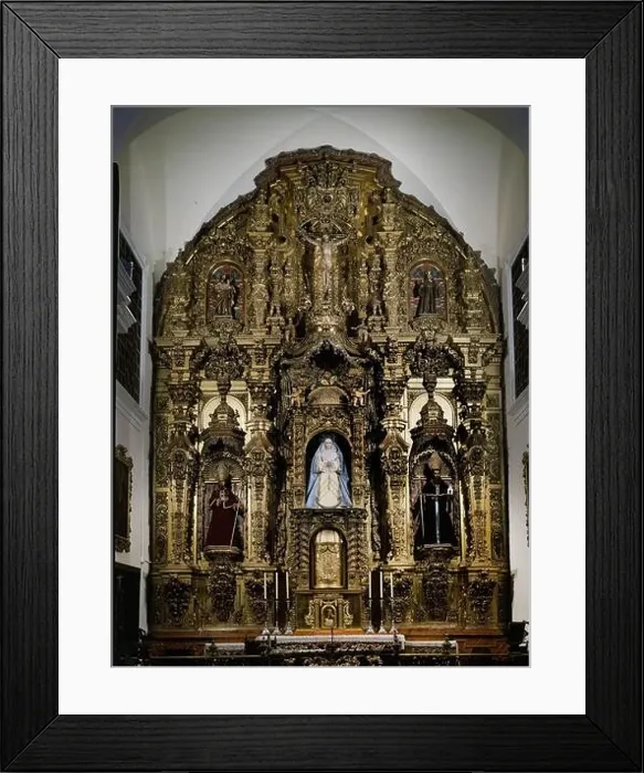Framed Print : RETABLO MAYOR-BARROCO. Location: CONVENTO DE SAN AGUSTIN. LUCENA. CORDOBA. SPAIN Framed Print : RETABLO MAYOR-BARROCO. Location: CONVENTO DE SAN AGUSTIN. LUCENA. CORDOBA. SPAIN