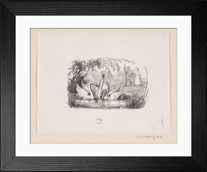 Framed Print : Illustration to The Ugly Duckling in H.C. Andersen, Adventures and Stories, Volume 1 Hansen, H.P Framed Print : Illustration to The Ugly Duckling in H.C. Andersen, Adventures and Stories, Volume 1 Hansen, H.P