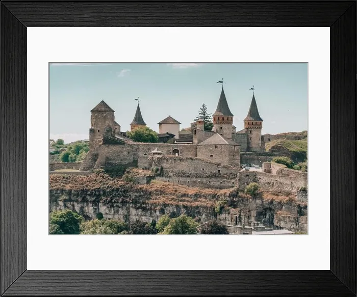 Framed Print : Castle in the historic part of Kamianets Podilskyi, Ukraine Framed Print : Castle in the historic part of Kamianets Podilskyi, Ukraine