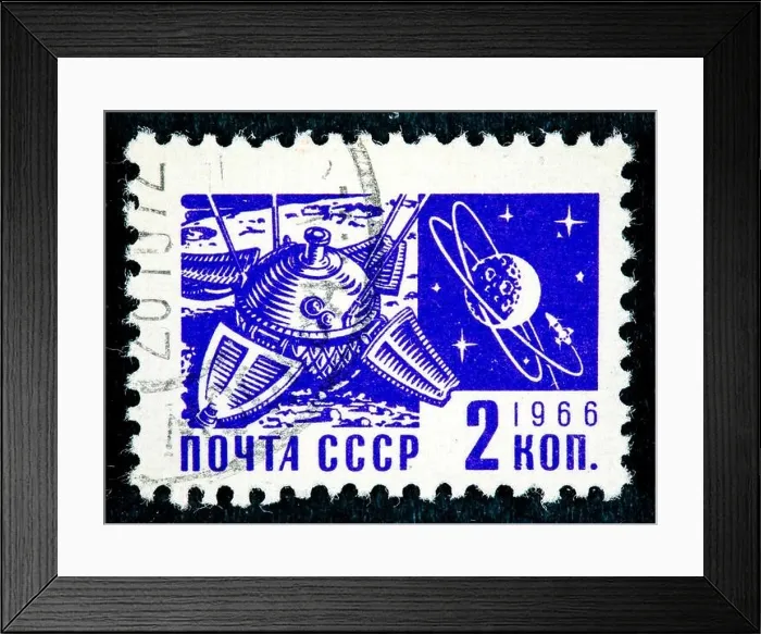 Framed Print : CCCP - CIRCA 1966: A stamp printed in the CCCP shows the CCCP space program, circa 1966 Framed Print : CCCP - CIRCA 1966: A stamp printed in the CCCP shows the CCCP space program, circa 1966