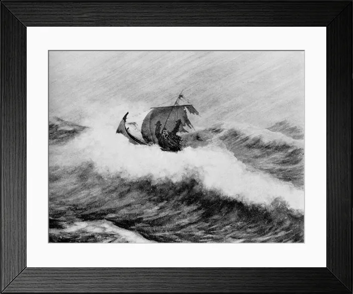 Framed Print : Draugen by Theodor Severin Kittelsen Framed Print : Draugen by Theodor Severin Kittelsen