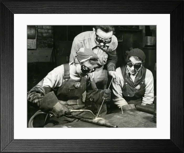 Framed Print : Gary Plant Tubular Alloy Steel Corporation WWII - by M. Marshall Framed Print : Gary Plant Tubular Alloy Steel Corporation WWII - by M. Marshall
