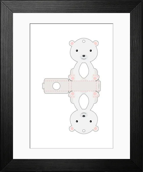 Framed Print : Cute easter egg holder polar bear template. Retail paper box for the easter egg. Printable color scheme. Laser cutting vector template Framed Print : Cute easter egg holder polar bear template. Retail paper box for the easter egg. Printable color scheme. Laser cutting vector template