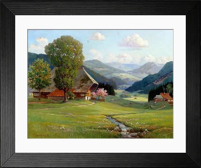 Framed Print : 57 Arnold Lyongrün, Frühling im Schwarzwald, 1912 Framed Print : 57 Arnold Lyongrün, Frühling im Schwarzwald, 1912