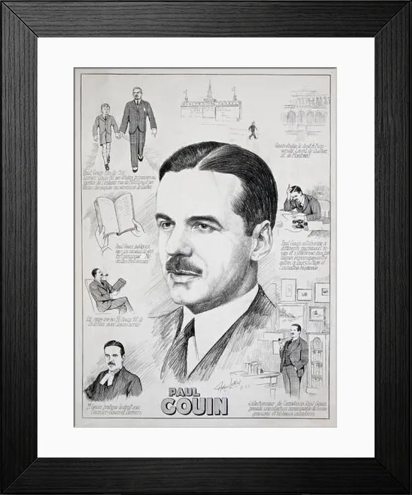 Framed Print : Drawing - Paul Gouin J.-Arthur Lemay (1900-1944) Framed Print : Drawing - Paul Gouin J.-Arthur Lemay (1900-1944)