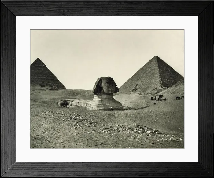 Framed Print : The Sphinx and the Pyramids 1865 / 1875 by Adolphe Braun Framed Print : The Sphinx and the Pyramids 1865 / 1875 by Adolphe Braun