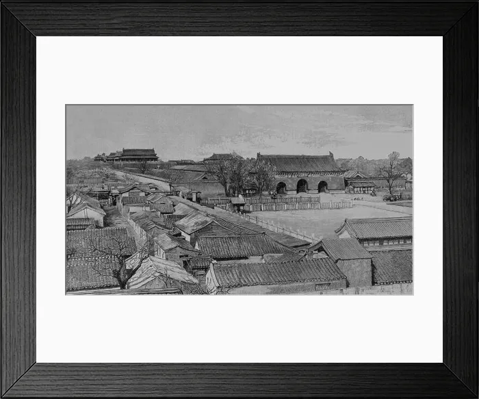 Framed Print : Beijing Imperial Palace in 1900, Picture from the French weekly newspaper l'Illustration, 7th July 1900 Framed Print : Beijing Imperial Palace in 1900, Picture from the French weekly newspaper l'Illustration, 7th July 1900