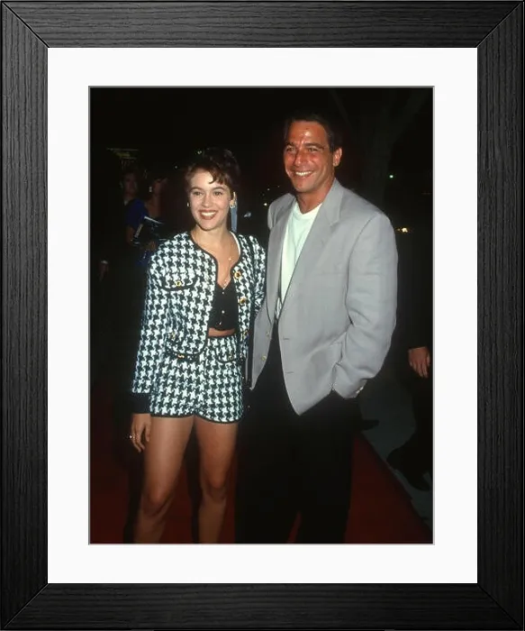 Framed Print : LOS ANGELES, CA - JULY 1: (L-R) Actress Alyssa Milano and actor Tony Danza attend the Terminator 2: Judgement Day Los Angeles Premiere on July 1 Framed Print : LOS ANGELES, CA - JULY 1: (L-R) Actress Alyssa Milano and actor Tony Danza attend the Terminator 2: Judgement Day Los Angeles Premiere on July 1