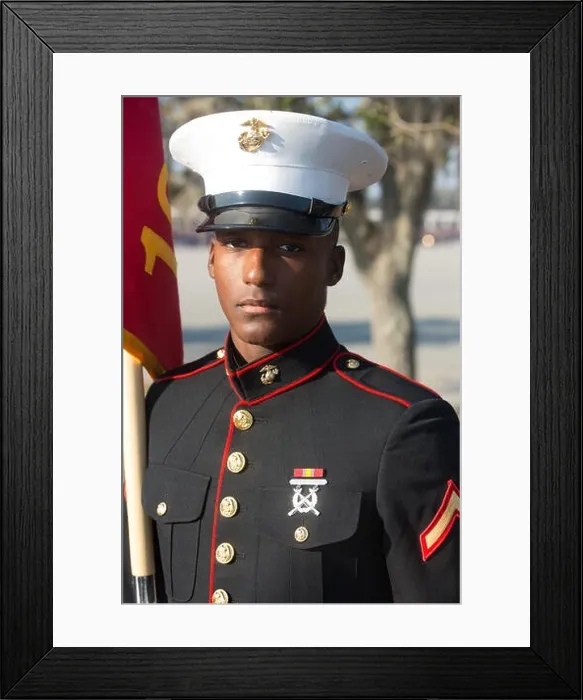 Framed Print : Pfc. Aaron M. Haley II, honor graduate for Platoon 1089, Alpha Company, 1st Recruit Training Battalion, graduated boot camp Nov. 18, 2016 Framed Print : Pfc. Aaron M. Haley II, honor graduate for Platoon 1089, Alpha Company, 1st Recruit Training Battalion, graduated boot camp Nov. 18, 2016