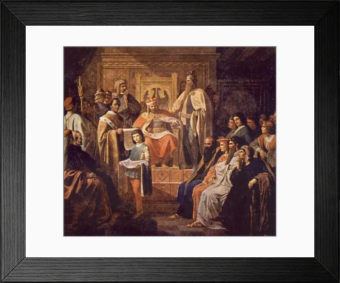 Framed Print : The Holy Roman Emperor Charles IV founds the University of Prague 1348 Framed Print : The Holy Roman Emperor Charles IV founds the University of Prague 1348