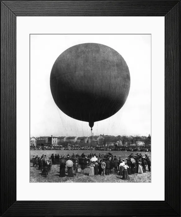 Framed Print : Freiballonaufstieg in Weimar um 1895. 1895 157 Louis Held - Freiballonaufstieg in Weimar um 1895 Framed Print : Freiballonaufstieg in Weimar um 1895. 1895 157 Louis Held - Freiballonaufstieg in Weimar um 1895