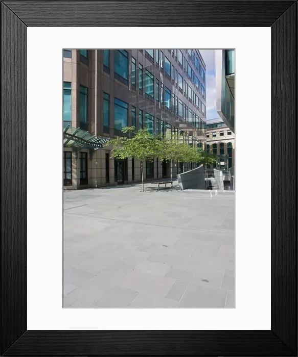 Framed Print : smart city offices in and around the Broadgate centre in London Framed Print : smart city offices in and around the Broadgate centre in London