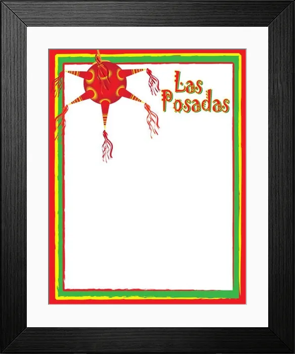 Framed Print : Las Posadas poster or flyer background template for latino / hispanic Christmas celebration Framed Print : Las Posadas poster or flyer background template for latino / hispanic Christmas celebration