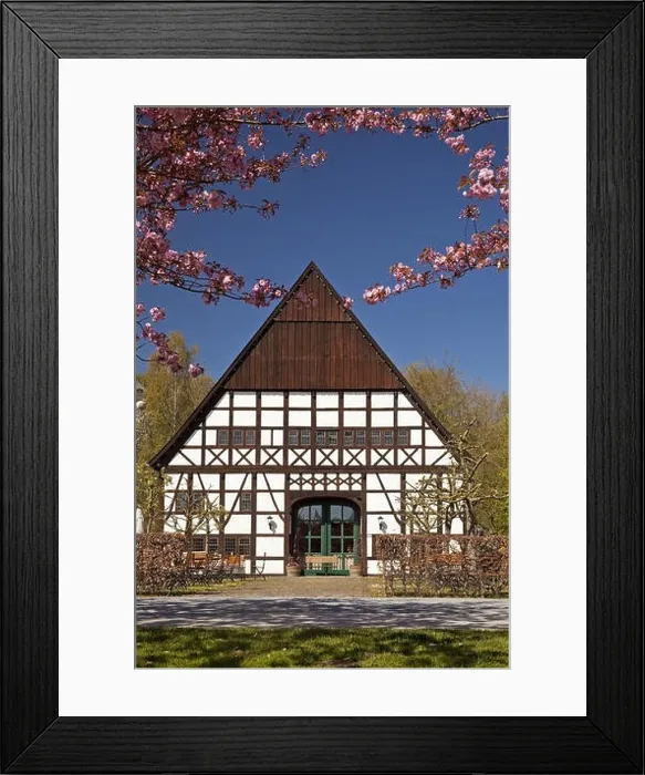 Framed Print : estate Hueck in spring, Bad Sassendorf, Suedwestfalen, North Rhine-Westphalia, Germany Framed Print : estate Hueck in spring, Bad Sassendorf, Suedwestfalen, North Rhine-Westphalia, Germany