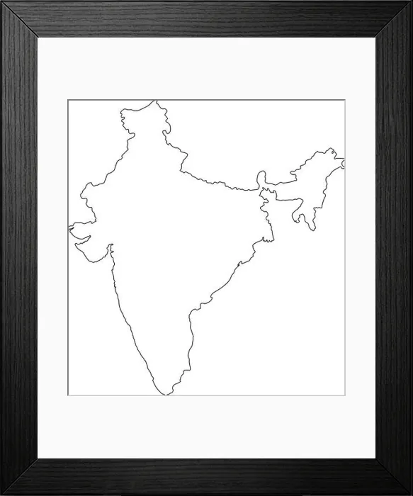 Framed Print : india map icon vector illustration design Framed Print : india map icon vector illustration design