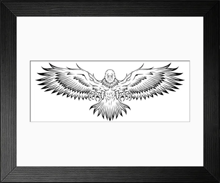 Framed Print : Eagle. Bald Eagle. National symbol of the USA. Stock Vector Image Framed Print : Eagle. Bald Eagle. National symbol of the USA. Stock Vector Image