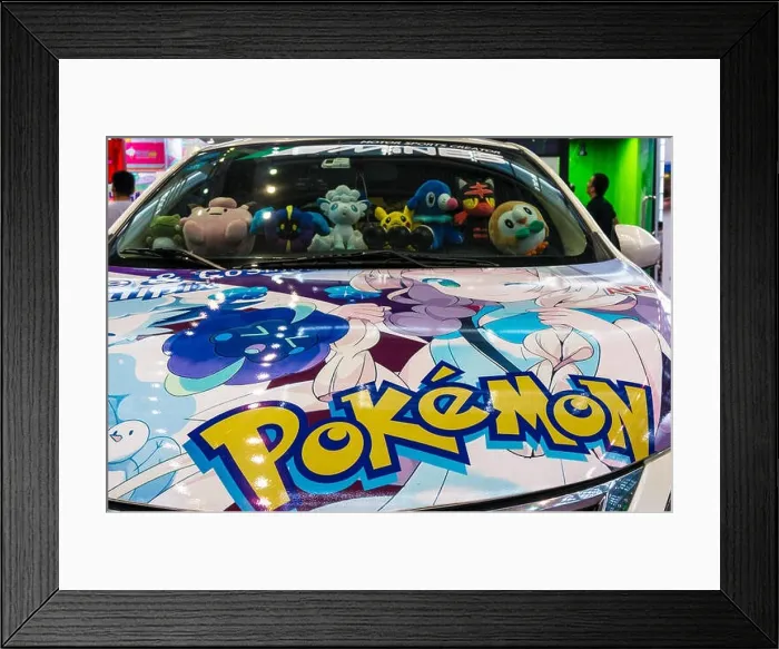 Framed Print : Pokemon branded car and Pokemon dolls at 2017 Shenzhen Game Fair Framed Print : Pokemon branded car and Pokemon dolls at 2017 Shenzhen Game Fair
