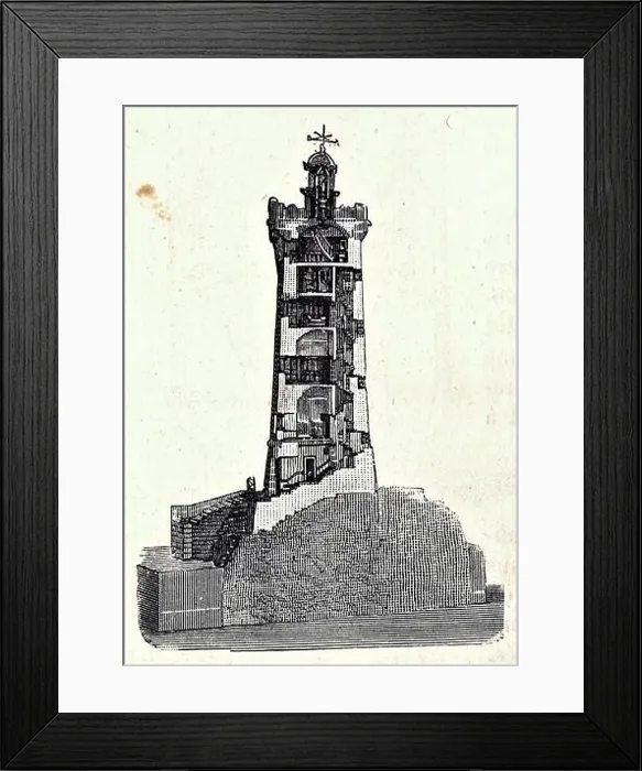 Framed Print : Coupe du phare du Four ( Finistère) Framed Print : Coupe du phare du Four ( Finistère)