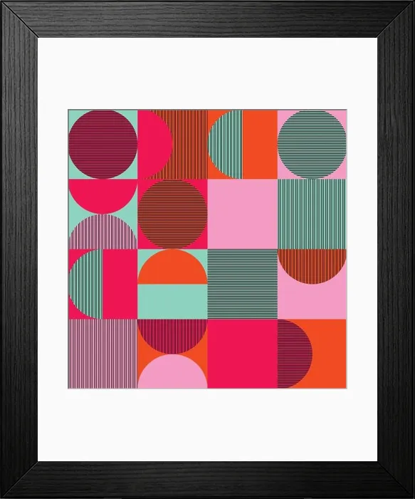 Framed Print : Abstract grid geometric shapes repeating background. Swiss geometry prints of squares, stripes and circles shape design. wallpaper vector pattern Framed Print : Abstract grid geometric shapes repeating background. Swiss geometry prints of squares, stripes and circles shape design. wallpaper vector pattern