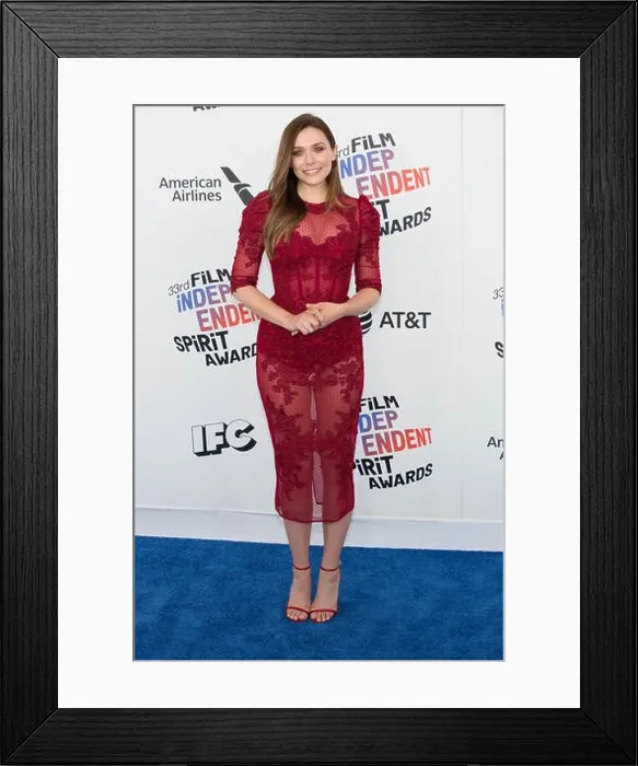 Framed Print : Santa Monica, USA. 03rd Mar, 2018. Elizabeth Olsen attends the Independent Spirit Awards on March 3, 2018 in Santa Monica, California Framed Print : Santa Monica, USA. 03rd Mar, 2018. Elizabeth Olsen attends the Independent Spirit Awards on March 3, 2018 in Santa Monica, California