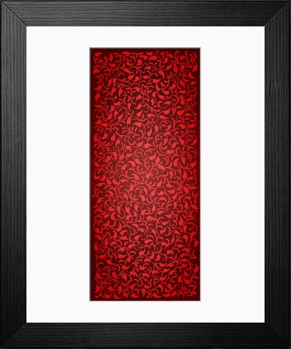 Framed Print : Vector floral pattern background