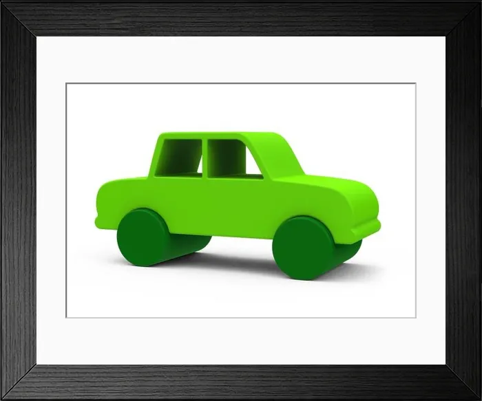 Framed Print : the green car Framed Print : the green car