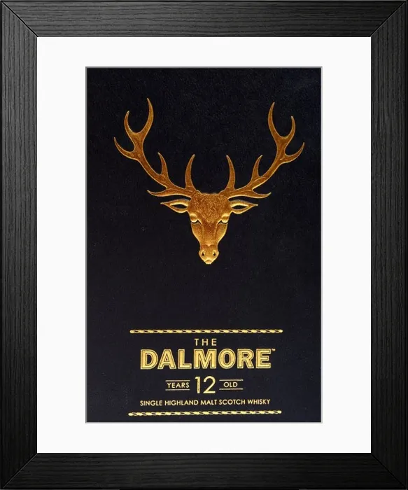 Framed Print : Dalmore 12 Year Old Single Malt Whiskey Framed Print : Dalmore 12 Year Old Single Malt Whiskey