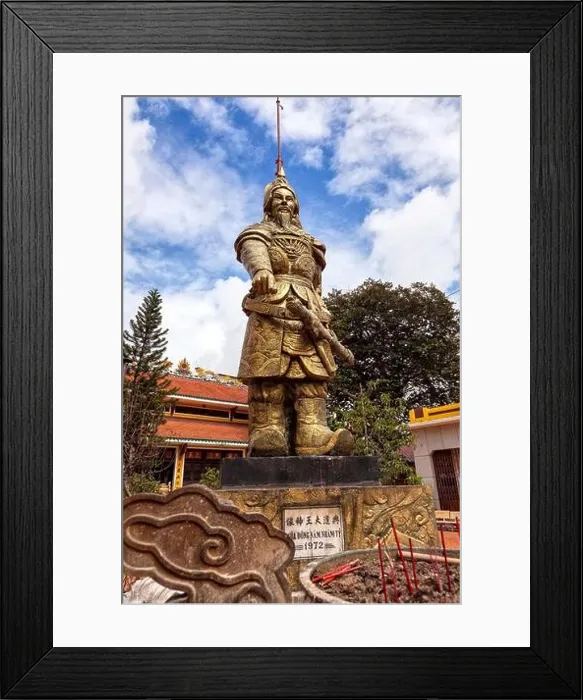 Framed Print : Statue at Tran Hung Dao temple, Saigon, Vietnam Framed Print : Statue at Tran Hung Dao temple, Saigon, Vietnam