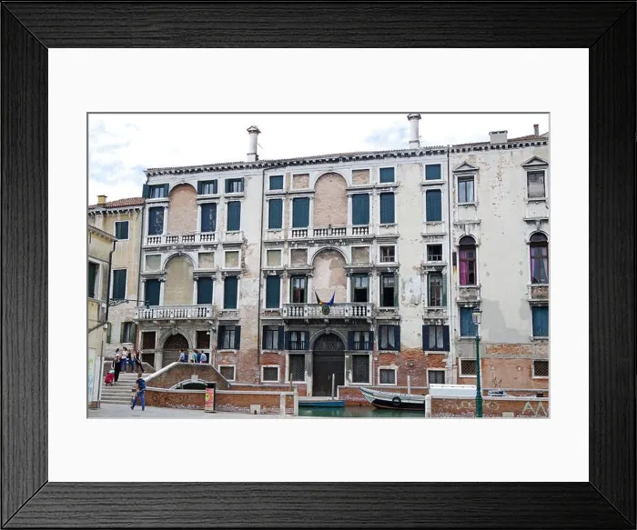 Framed Print : Venice Italy Palazzo Foscarini, Rio das Margarita Framed Print : Venice Italy Palazzo Foscarini, Rio das Margarita