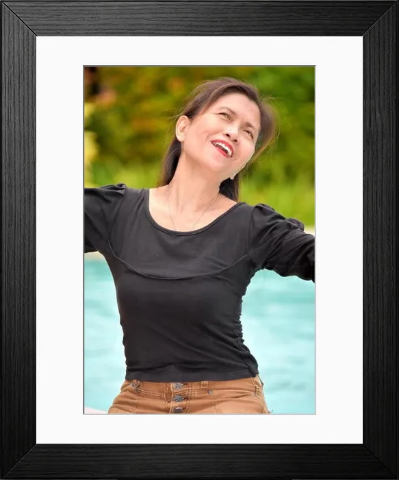 Framed Print : A Filipina Granny And Freedom Framed Print : A Filipina Granny And Freedom