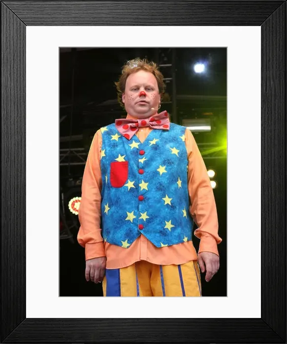 Framed Print : CBeebies star Mr Tumble - aka Justin Fletcher - at Camp Bestival, Lulworth Castle, Dorset - August 3rd 2013 Credit: KEITH MAYHEW / Alamy Live News Framed Print : CBeebies star Mr Tumble - aka Justin Fletcher - at Camp Bestival, Lulworth Castle, Dorset - August 3rd 2013 Credit: KEITH MAYHEW / Alamy Live News
