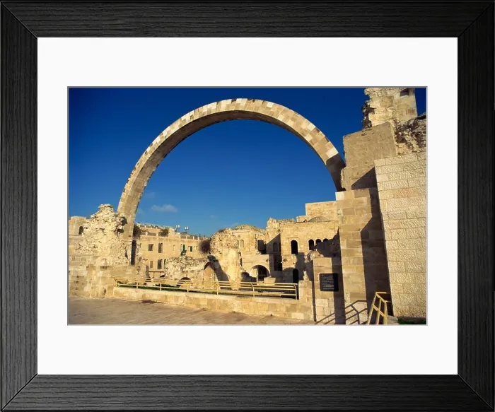 Framed Print : Arch of the Hurva Synagogue in the Jewish Quarter of the Old City of Jerusalem, Israel, Middle East Framed Print : Arch of the Hurva Synagogue in the Jewish Quarter of the Old City of Jerusalem, Israel, Middle East