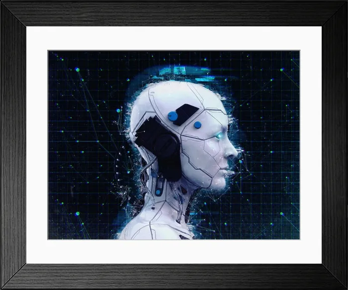 Framed Print : Technology Robot sci-fi woman Cyborg android background -Humanoid Artificial intelligence wallpaper-3D render Framed Print : Technology Robot sci-fi woman Cyborg android background -Humanoid Artificial intelligence wallpaper-3D render