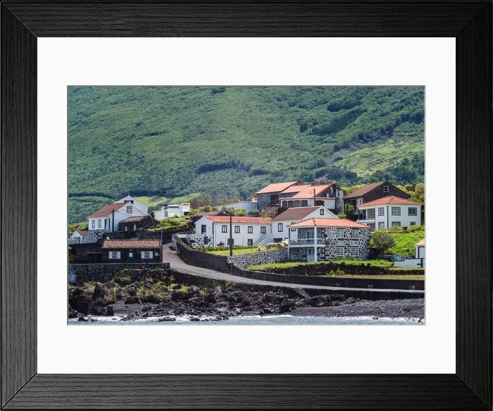 Framed Print : Portugal, Azores, Pico Island, Prainha, town view Framed Print : Portugal, Azores, Pico Island, Prainha, town view
