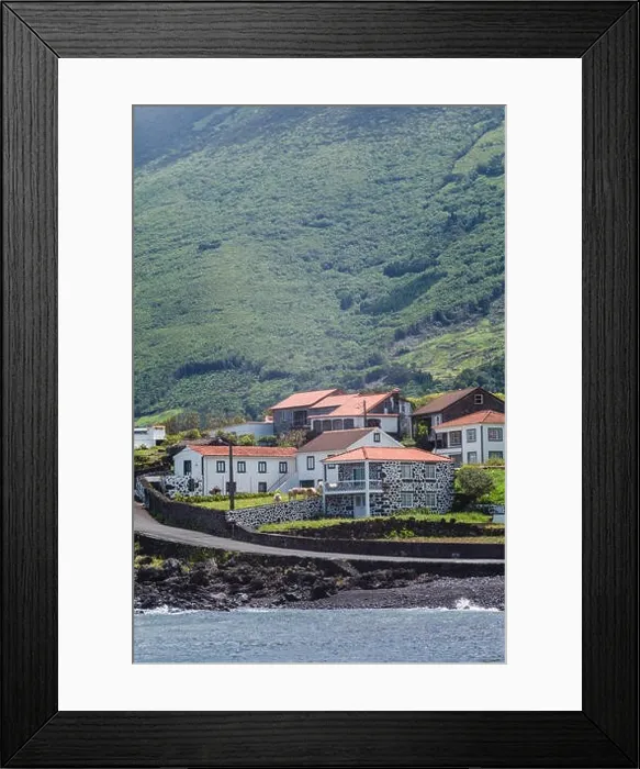 Framed Print : Portugal, Azores, Pico Island, Prainha. Town view Framed Print : Portugal, Azores, Pico Island, Prainha. Town view