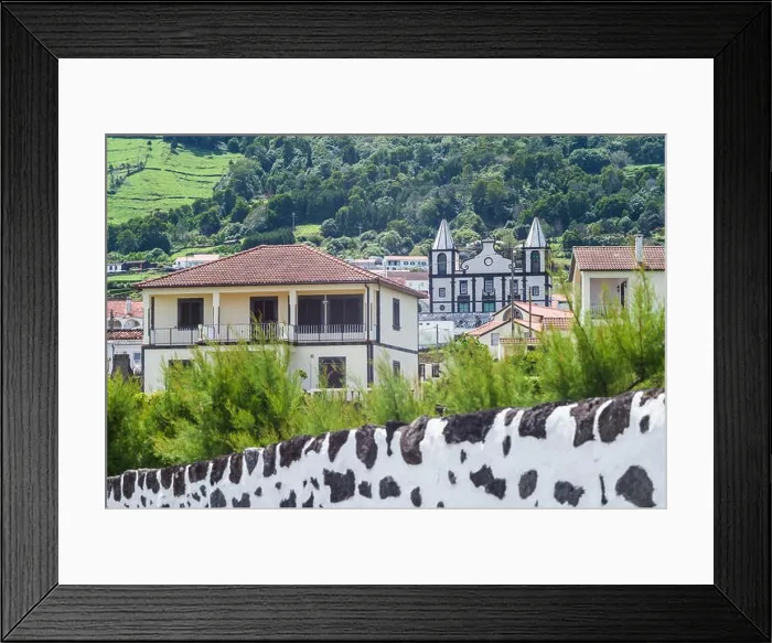 Framed Print : Portugal, Azores, Pico Island, Prainha, town view Framed Print : Portugal, Azores, Pico Island, Prainha, town view