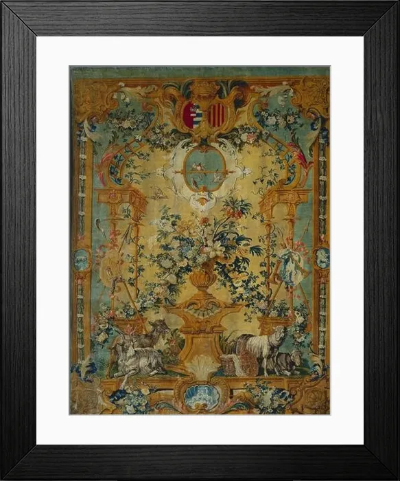 Framed Print : Panel: Spring, c. 1715 Framed Print : Panel: Spring, c. 1715