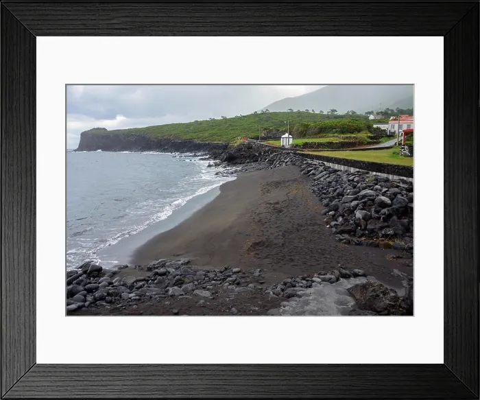 Framed Print : Beach, Prainha Th Norte, Pico, the Azores, Portugal / Baia de Areia, sandy beach, Strand, Prainha do Norte, Azoren, Sandstrand Framed Print : Beach, Prainha Th Norte, Pico, the Azores, Portugal / Baia de Areia, sandy beach, Strand, Prainha do Norte, Azoren, Sandstrand