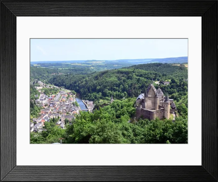 Framed Print : Vianden castle, Vianden, Luxembourg Framed Print : Vianden castle, Vianden, Luxembourg
