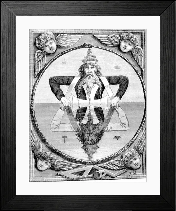 Framed Print : Magic Symbols A burlesque of the adoption of the Macrocosmic symbol of Eliphas Levi in Masonic circles This never actually happened The text is far Framed Print : Magic Symbols A burlesque of the adoption of the Macrocosmic symbol of Eliphas Levi in Masonic circles This never actually happened The text is far