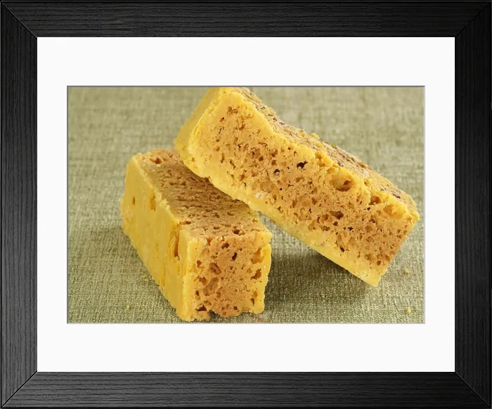 Framed Print : two pieces ok indian sweet mysore pak