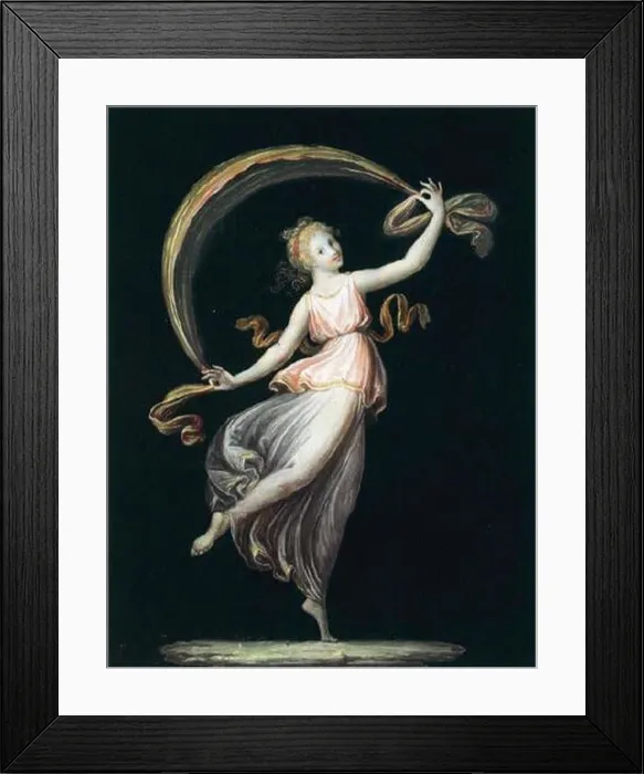 Framed Print : Canova, Danzatrice che si regge il velo Framed Print : Canova, Danzatrice che si regge il velo