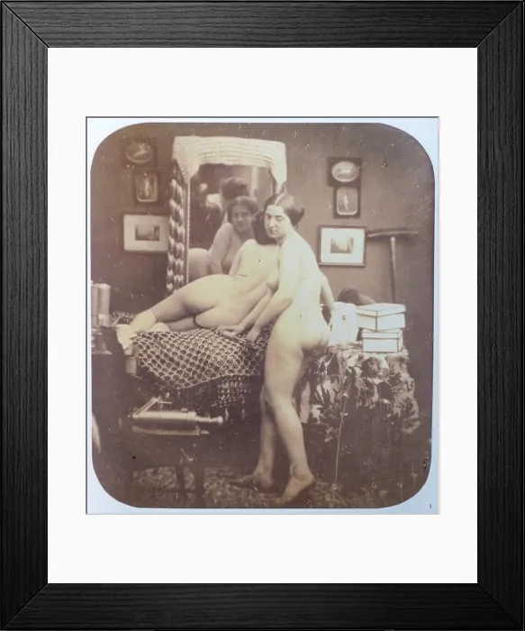 Framed Print : Auguste Belloc daguerreotype stereo Framed Print : Auguste Belloc daguerreotype stereo