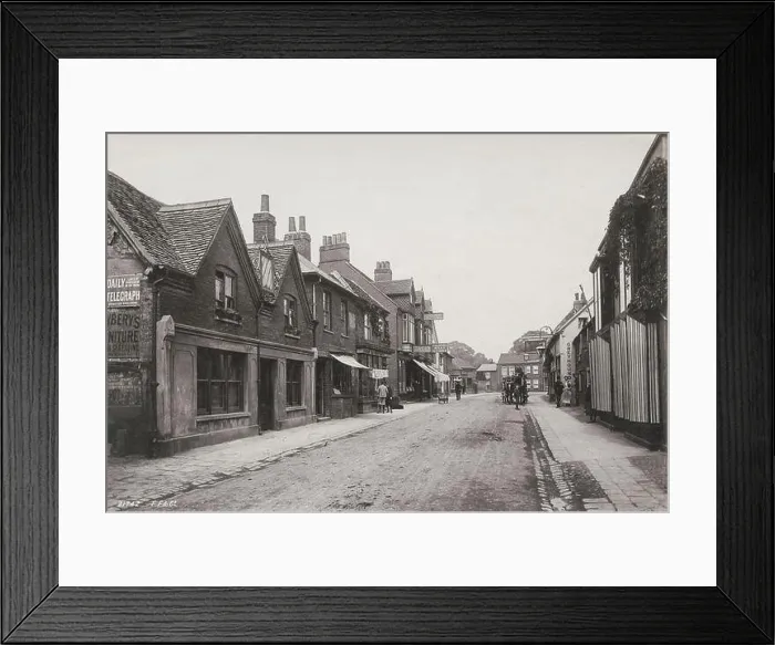 Framed Print : Vintage late 19th / early 20th century photograph: 1892 - Spital Street, Great Marlow, Buckinghamshire Framed Print : Vintage late 19th / early 20th century photograph: 1892 - Spital Street, Great Marlow, Buckinghamshire